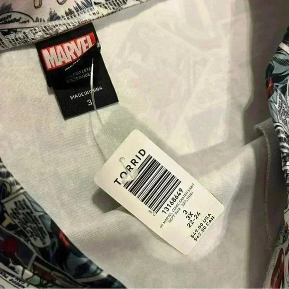 NWT Torrid Marvel Comic Strip Skater Skirt Size 3XL - Picture 2 of 3